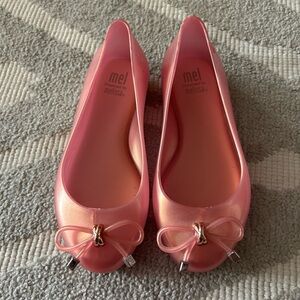 Mel by Melissa | mini Melissa | sweet love sparkle pink flats size 11 youth